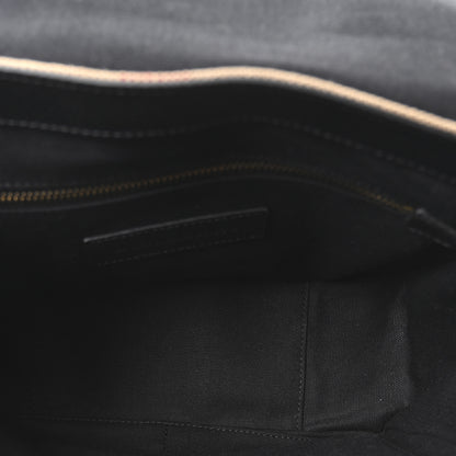 Burberry Canvas Mega Check Small Baildon Messenger Bag Black 5 of 11
