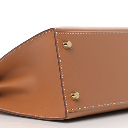 Hermes Epsom Kelly Sellier 28 Gold 9 of 12