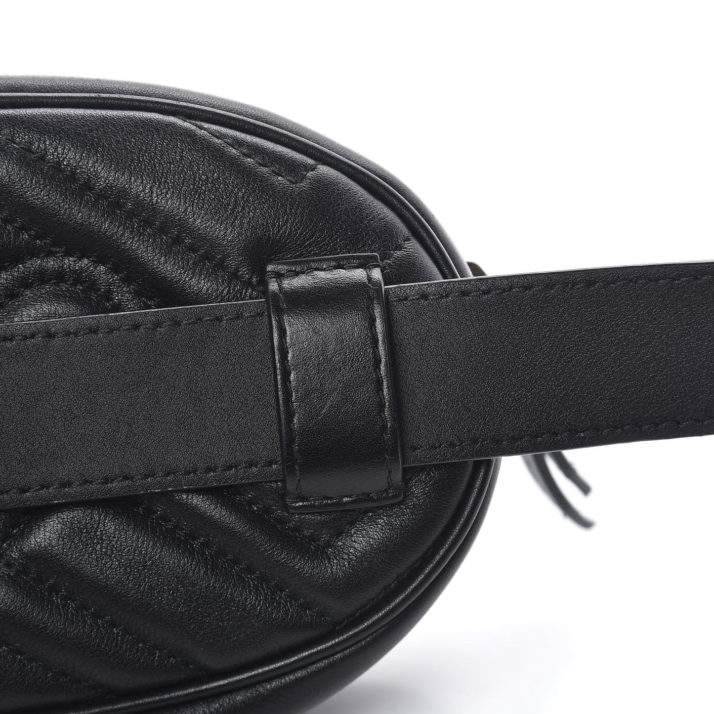 Calfskin Matelasse GG Marmont Belt Bag 85 34 Black