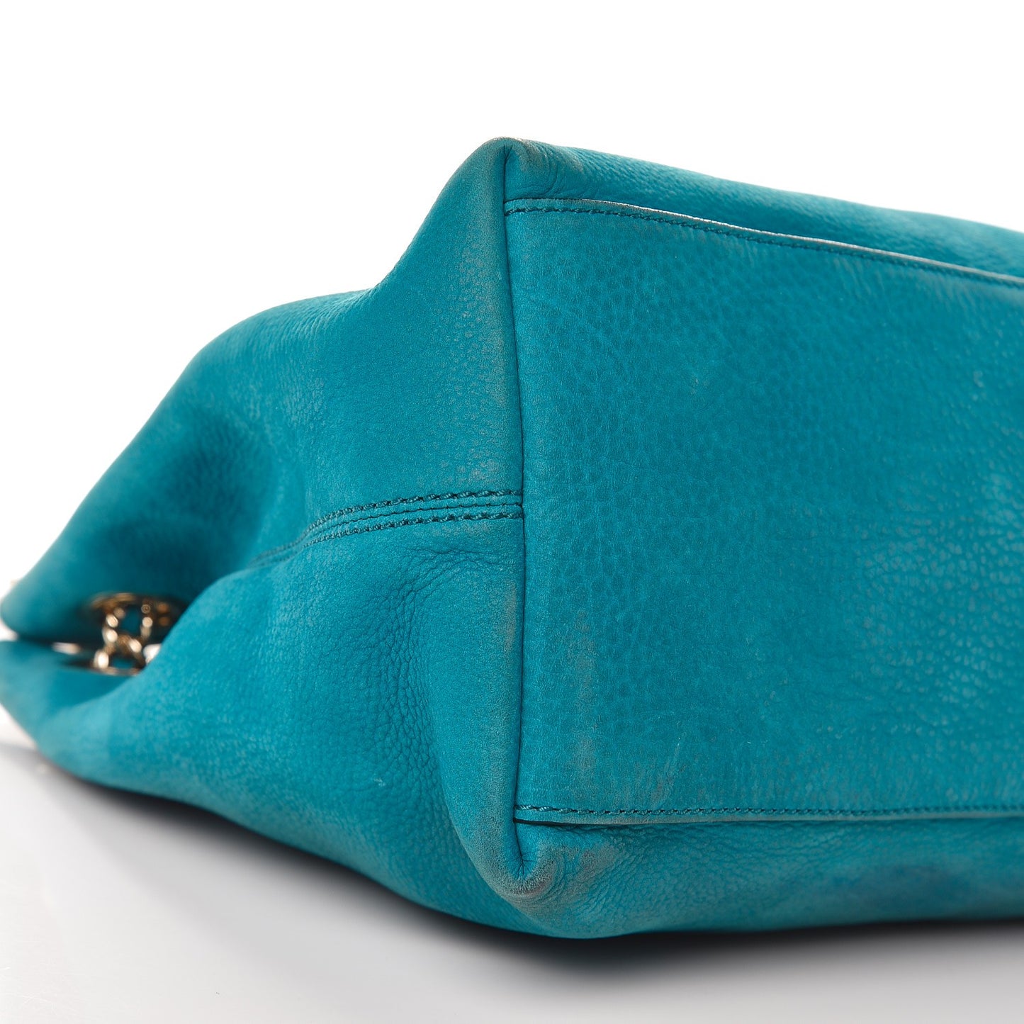 Vitello Range Medium Soho Chain Shoulder Bag Deep Cobalt