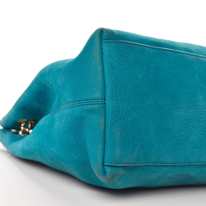 Gucci Vitello Range Medium Soho Chain Shoulder Bag Deep Cobalt 8 of 16