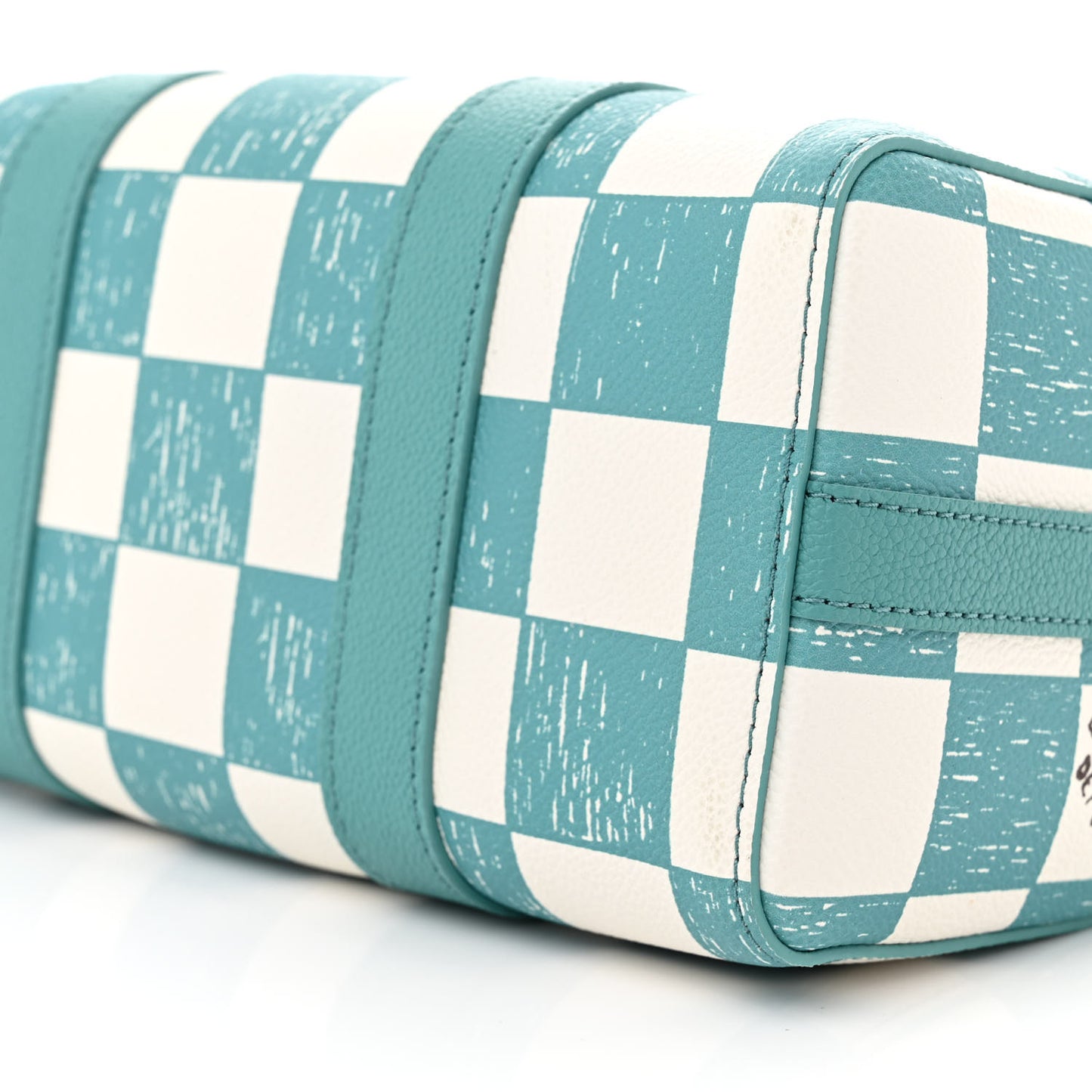 Calfskin Damier City Keepall Teal
