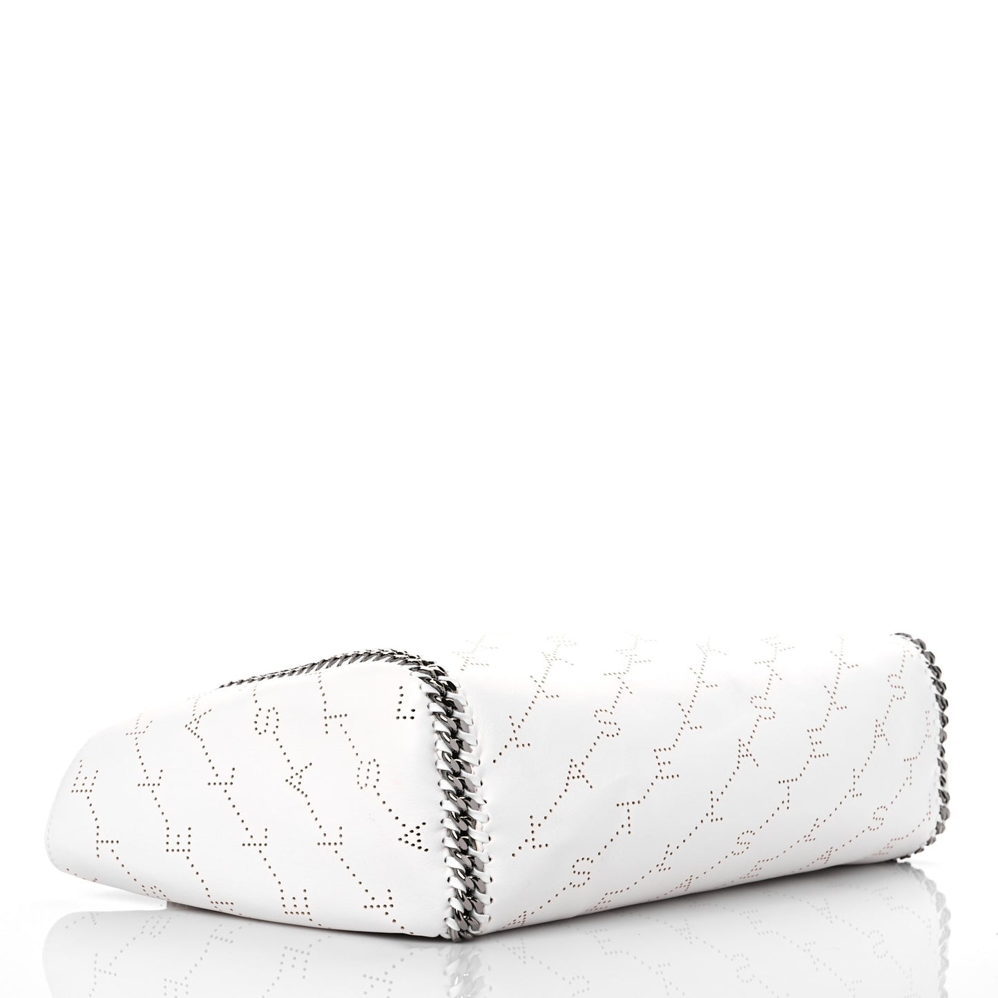 Eco Alter Nappa Perforated Logo Falabella Reversible Tote Optical White