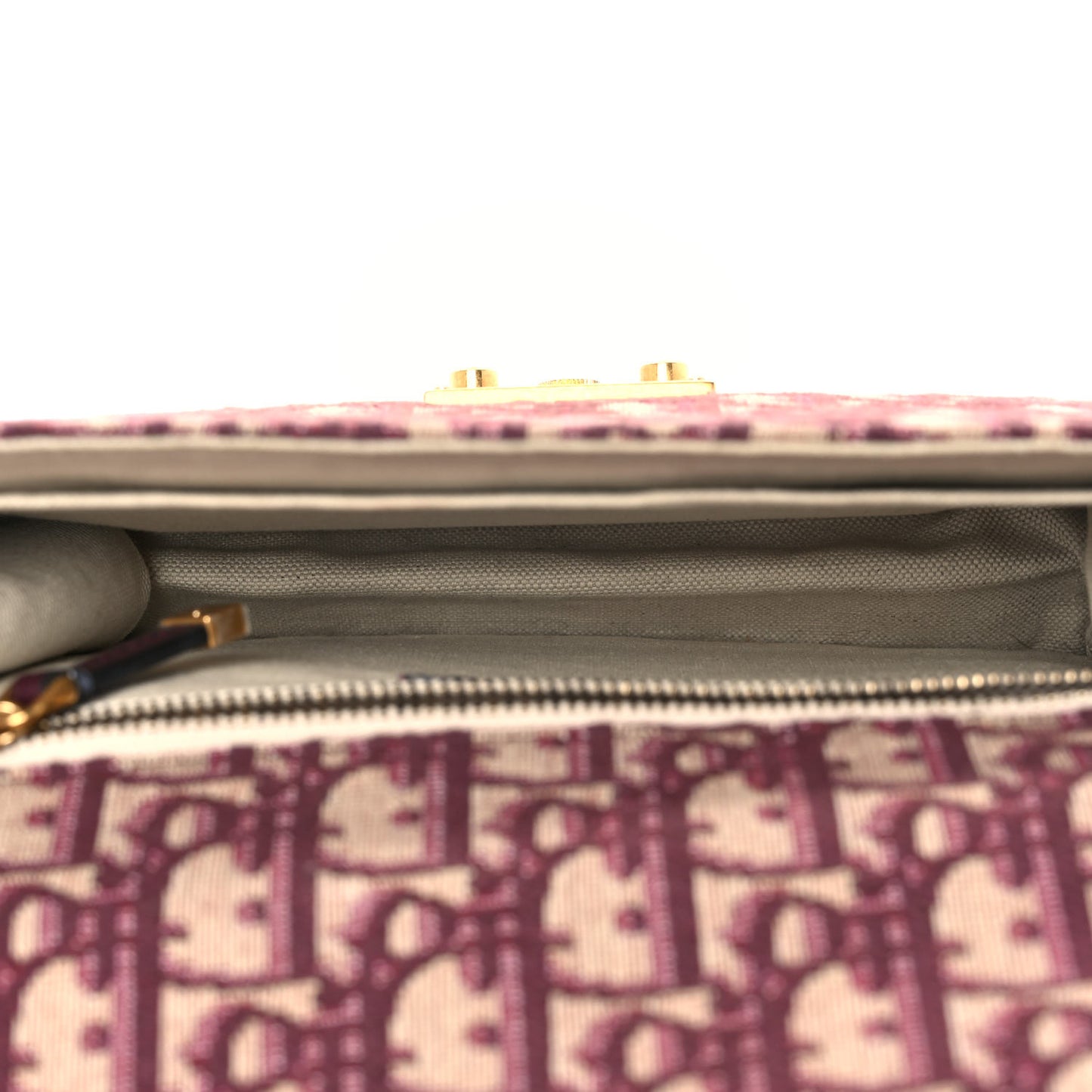 Oblique DiorAddict Flap Bag Burgundy