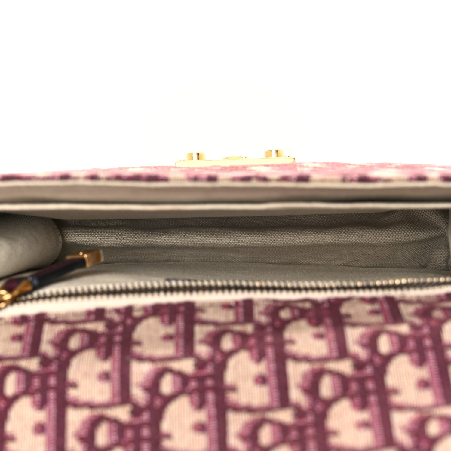 Christian Dior Oblique DiorAddict Flap Bag Burgundy 4 of 8