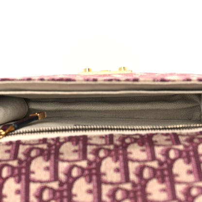 Christian Dior Oblique DiorAddict Flap Bag Burgundy 4 of 8