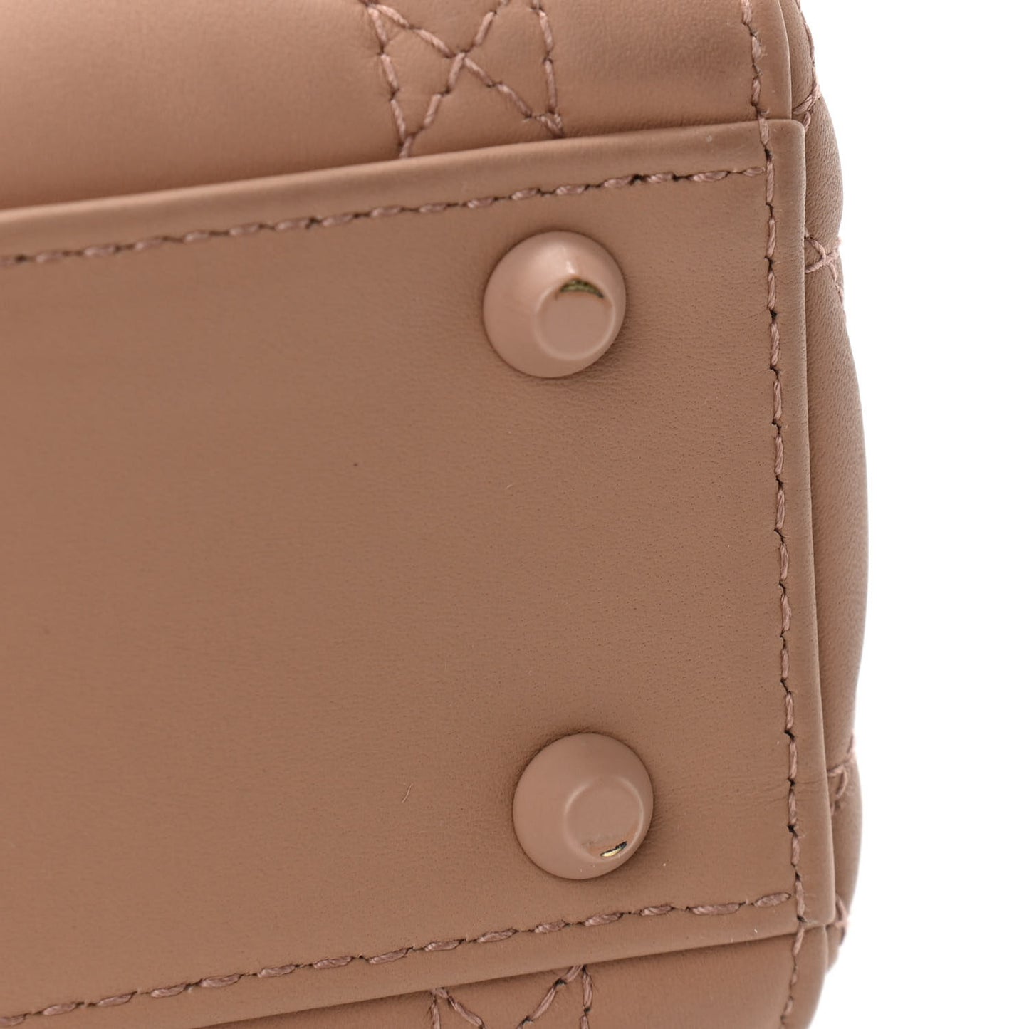 Ultra Matte Calfskin Cannage Mini Lady Dior Light Beige