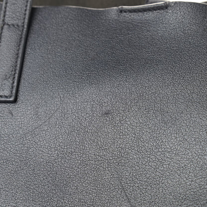 Saint Laurent Calfskin Large Shopping Tote Black Earth 16 of 18