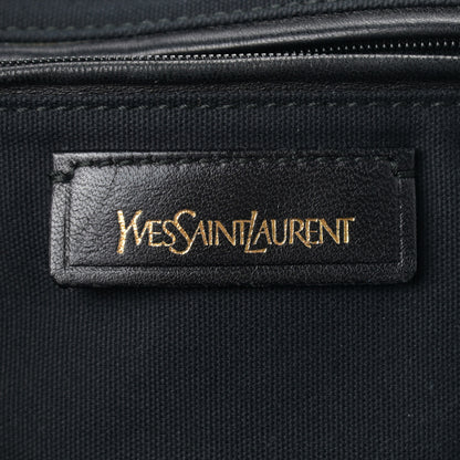 Saint Laurent Pebbled Lambskin Medium Easy Sac Navy 6 of 16