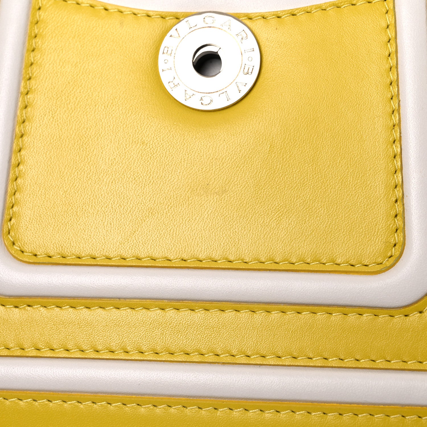 Bulgari Calfskin Serpenti Forever Crossbody Bag Yellow White 9 of 10