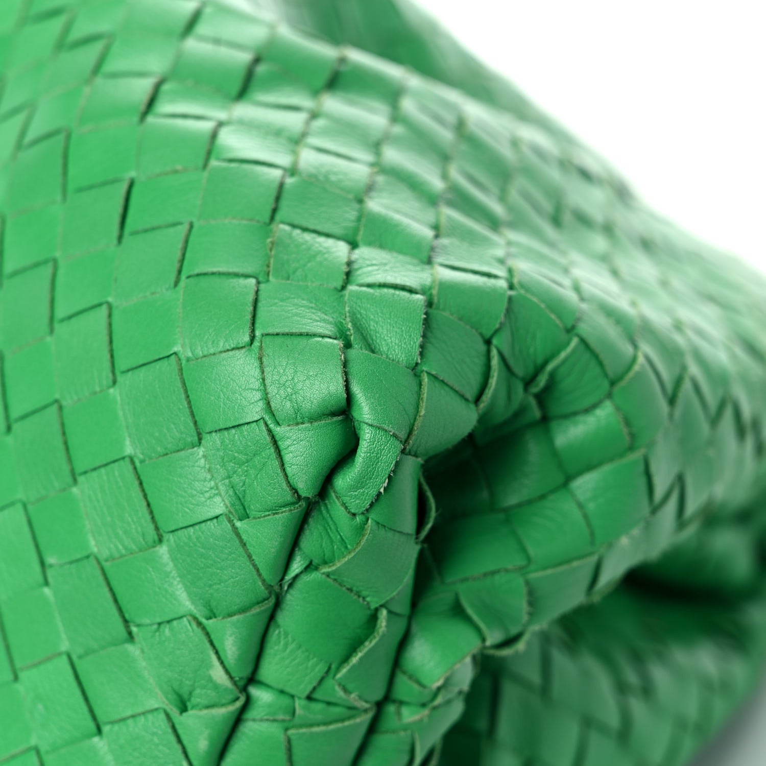 Bottega Veneta Nappa Maxi Intrecciato The Pouch Oversized Clutch Racing Green 11 of 15