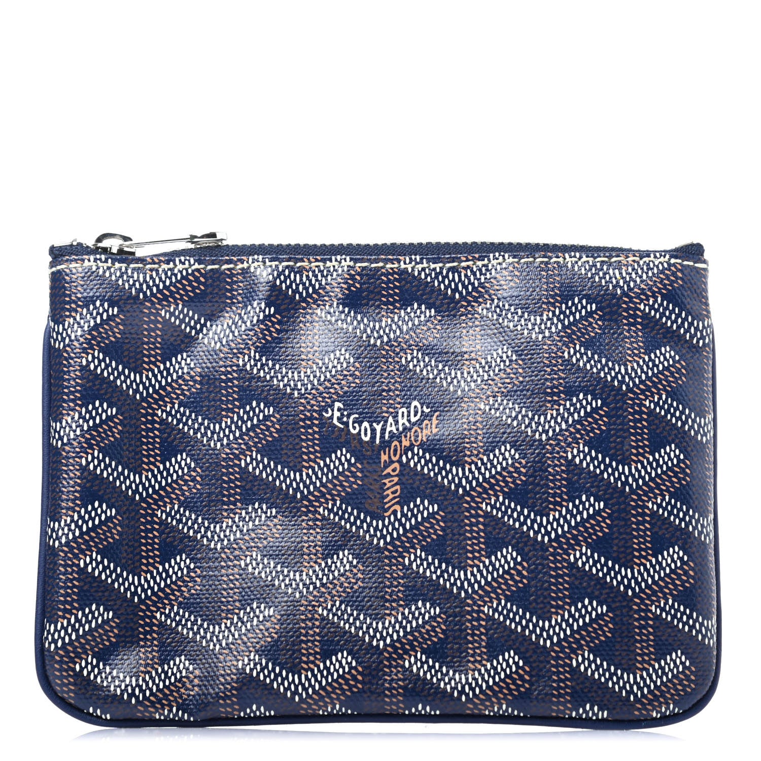 Goyard Goyardine Mini Senat Pochette Navy 1 of 4