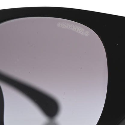 Chanel Acetate Quilted CC Pilot Sunglasses 71465A Black 7 of 8
