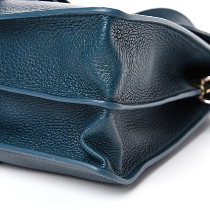 Chloe Grained Calfskin Medium Aby Day Shoulder Bag Navy Ink 9 of 11