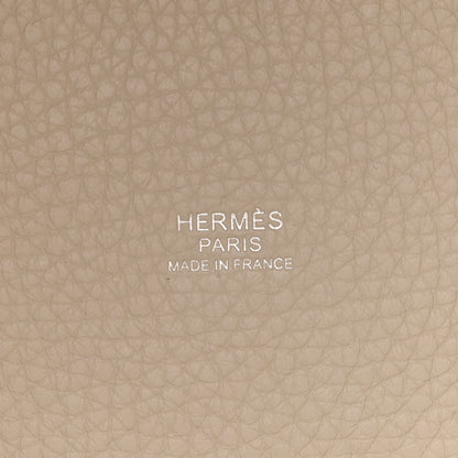 Hermes Taurillon Clemence Picotin Lock 18 PM Beton 6 of 12