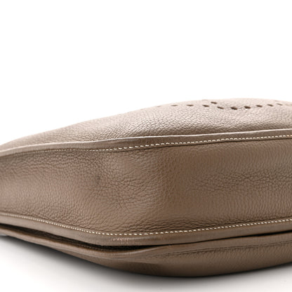 Hermes Taurillon Clemence Evelyne III PM Etoupe 9 of 12