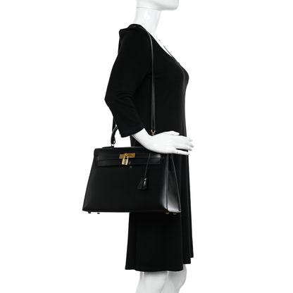 Hermes Box Kelly Sellier 32 Black 2 of 16