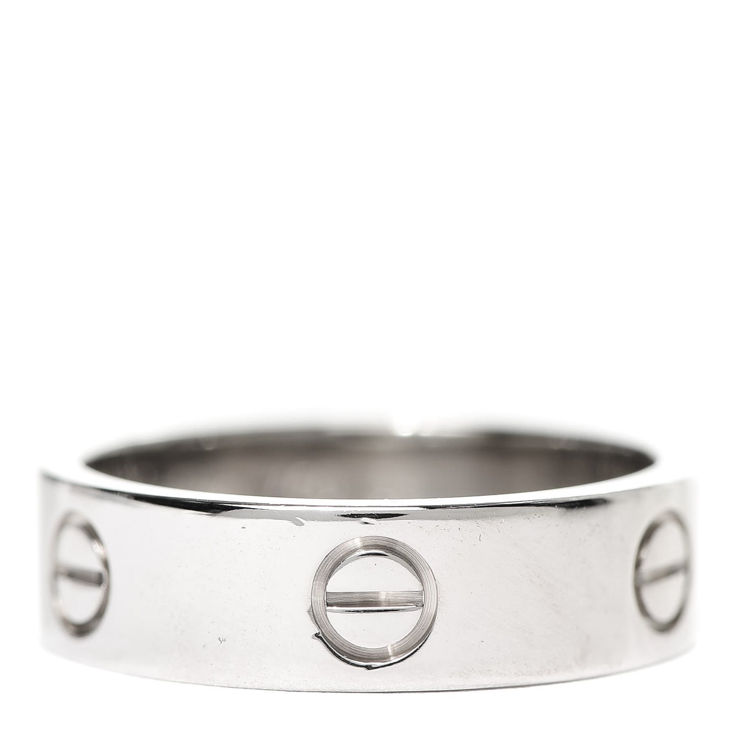 18K White Gold 5.5mm LOVE Ring 59 8.75