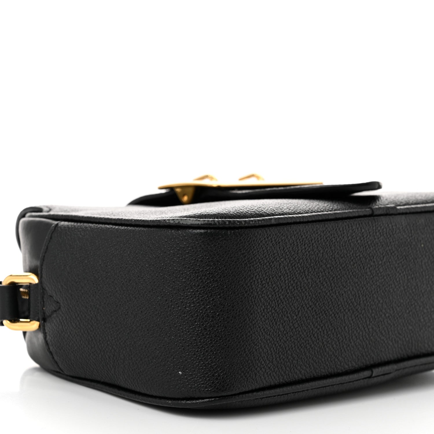 Burberry Soft Grain Calfskin Small Buckle Zip Bag Black 10 of 14