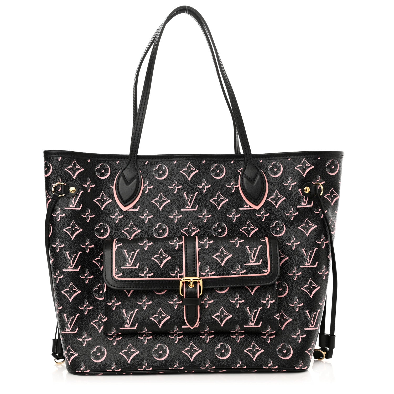 Louis Vuitton Monogram Fall For You Neverfull MM Black 3 of 11
