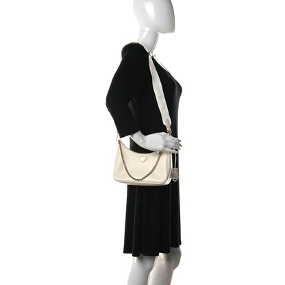 Prada Saffiano Re-Edition 2005 Shoulder Bag White 2 of 19