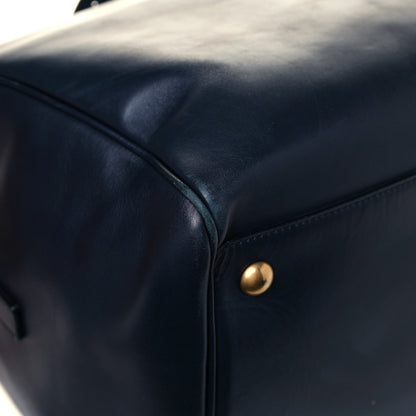 Saint Laurent Calfskin Classic Duffle 12 Marine 8 of 14