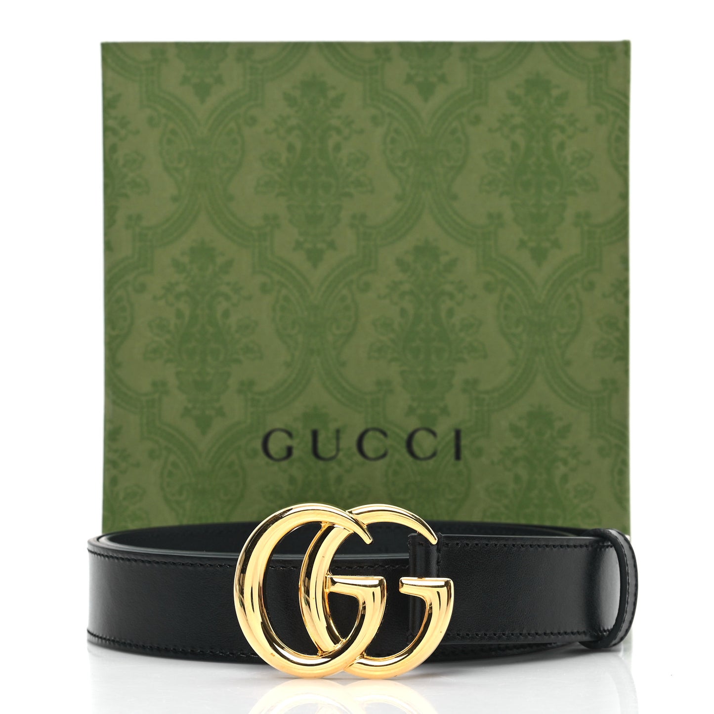 Calfskin Double G 30mm Belt 90 36 Black
