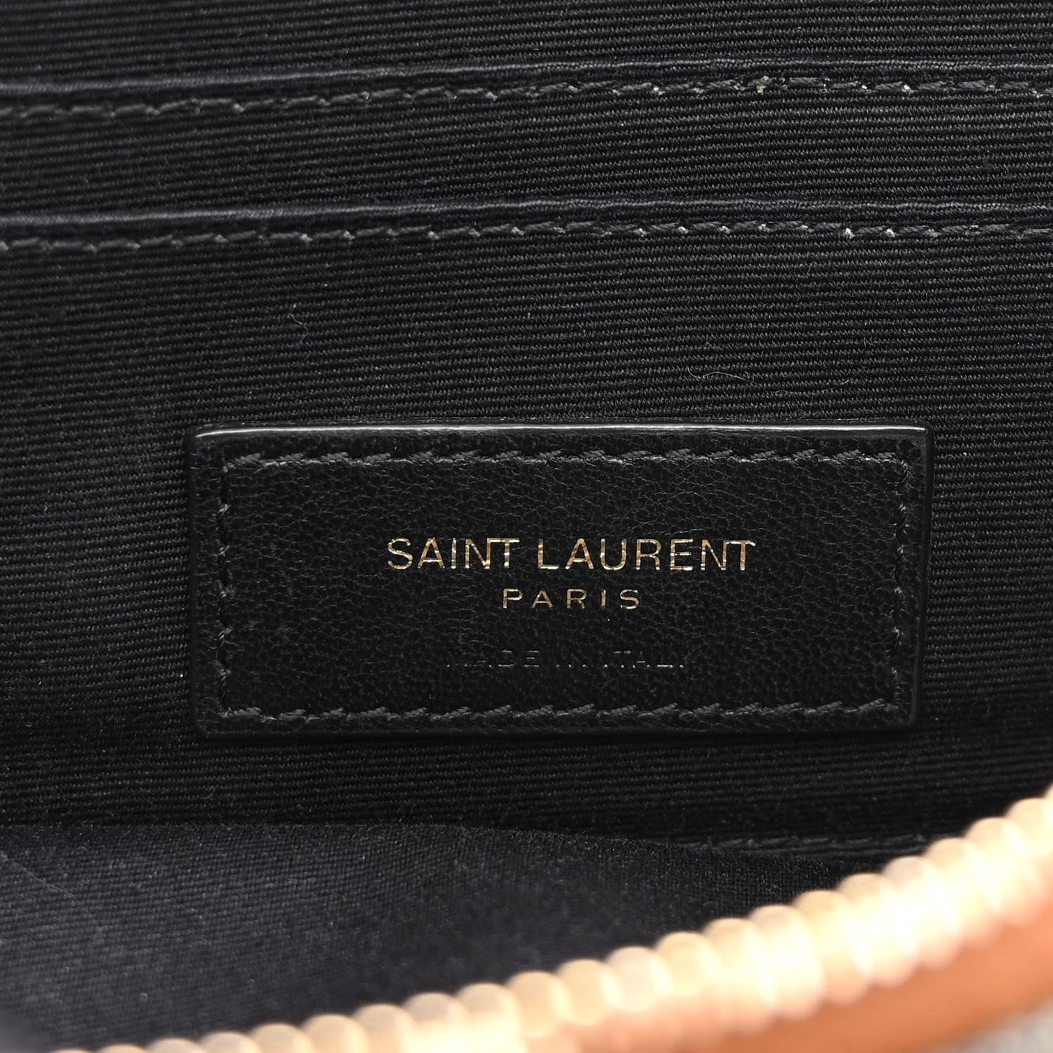 Saint Laurent Suede Denim Quilted Mini Becky Double Zip Bag Blue Cinnamon 8 of 15