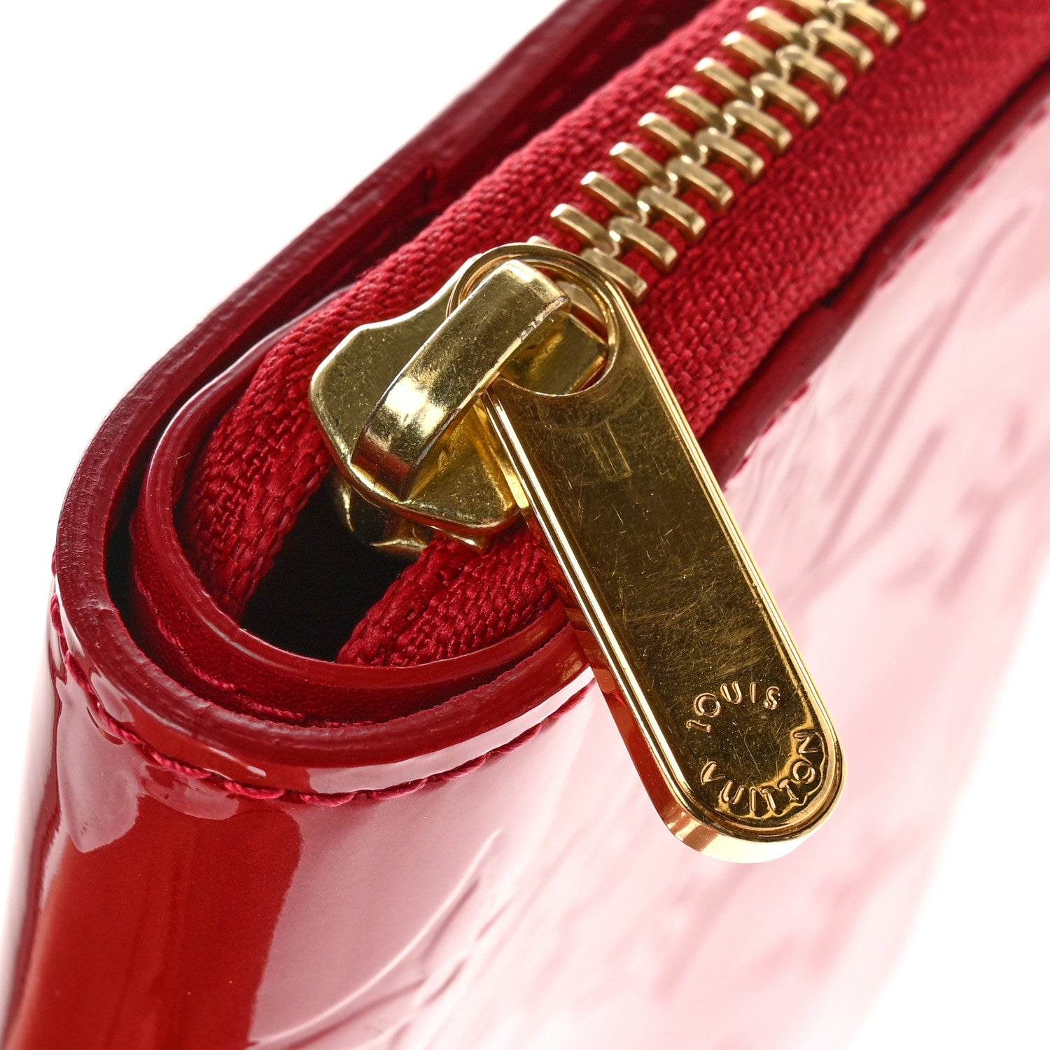 Louis Vuitton Vernis Broome Zip Wallet Pomme D'Amour 7 of 12