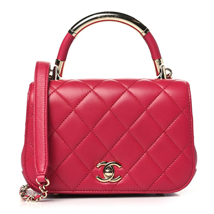 Chanel Lambskin Mini Carry Chic Flap Pink 1 of 10