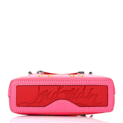 Christian Louboutin Calfskin Perforated Cabata Tote Pink Red 10 of 10