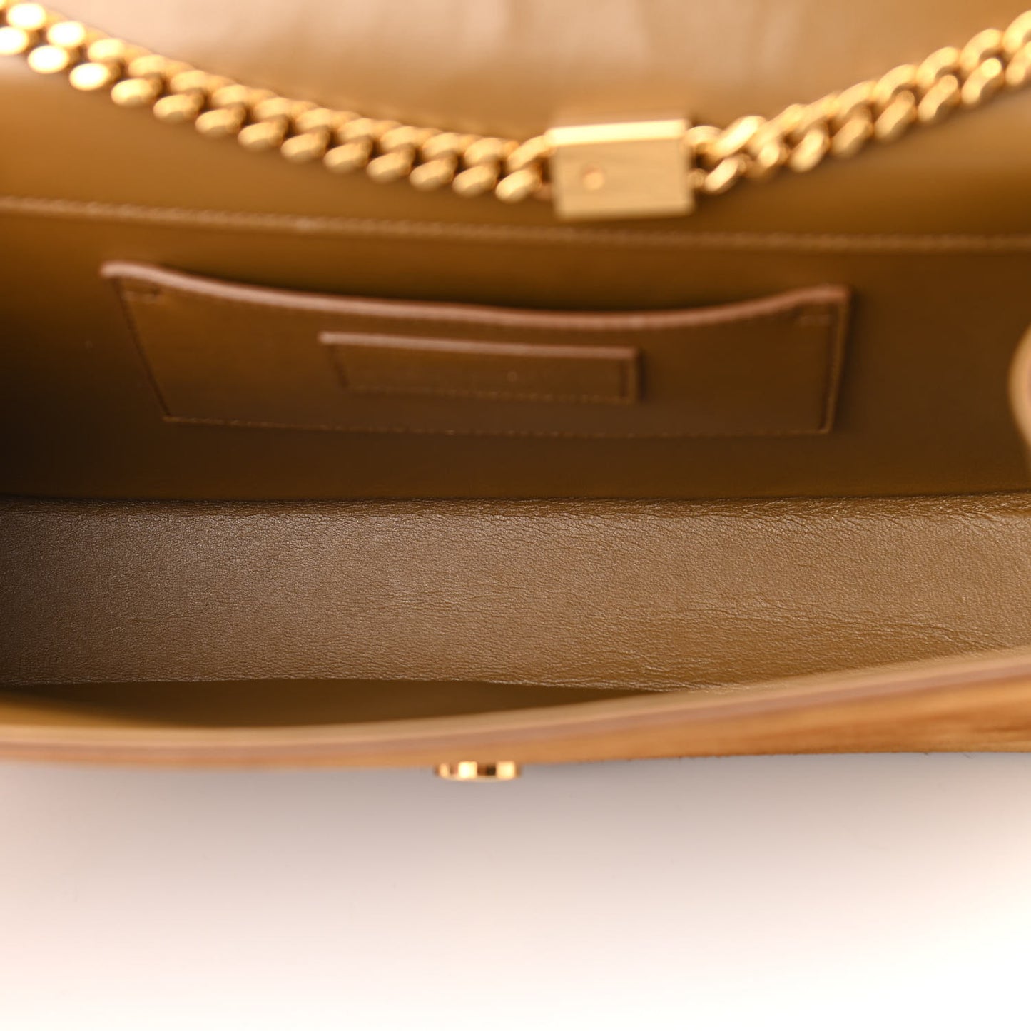 Suede Medium Classic Monogram Kate Tassel Satchel Light Ochre