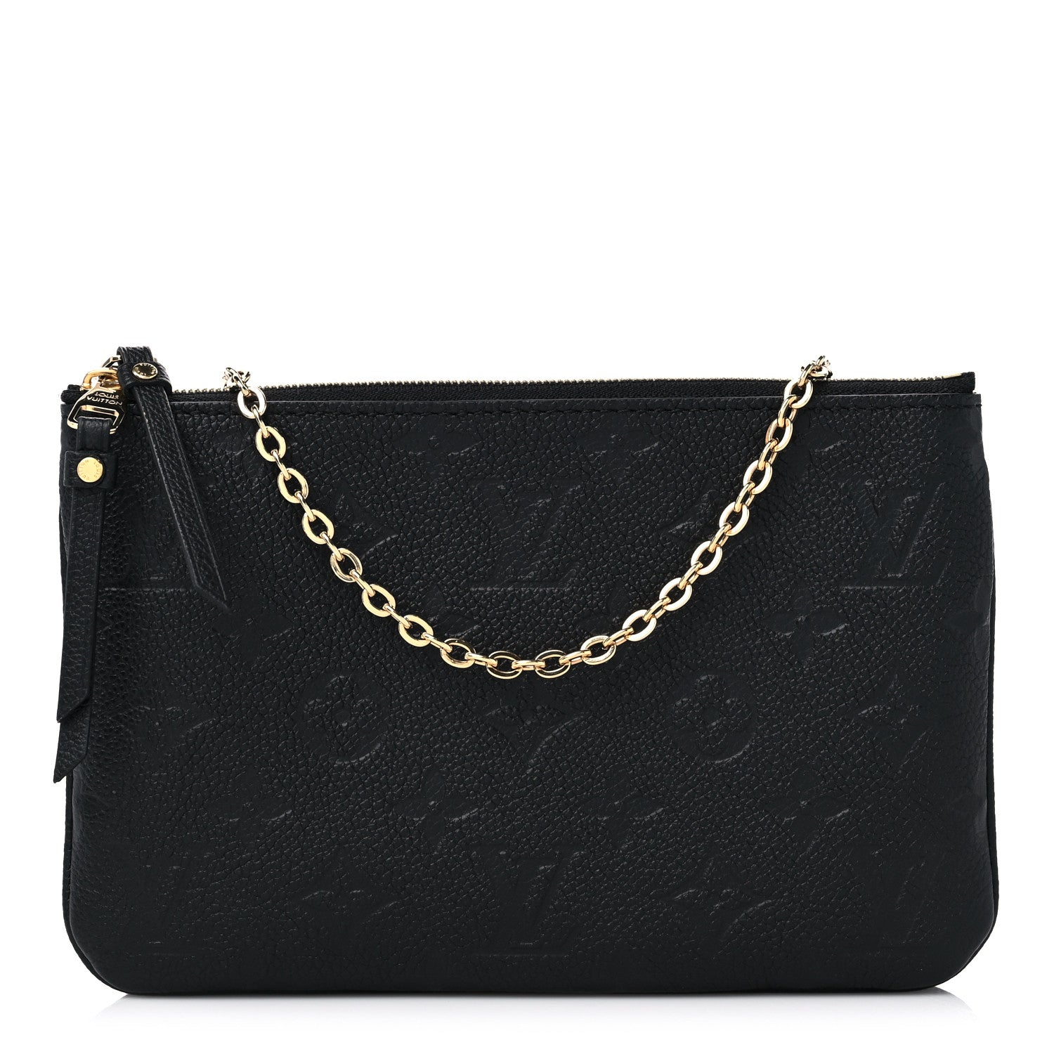 Louis Vuitton Empreinte Double Zip Pochette Black 1 of 10