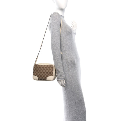 Gucci Monogram Dollar Calfskin Mini Bree Messenger Bag Beige Ebony Avoire 2 of 10