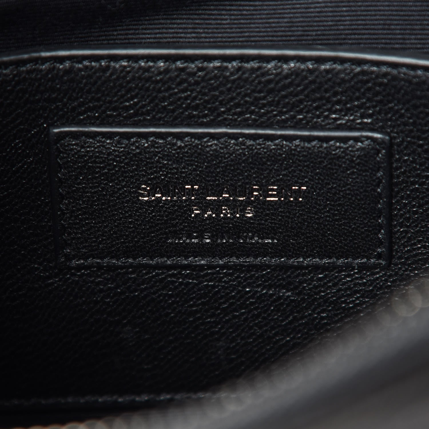 Saint Laurent Sheepskin Matelasse Chevron Monogram Medium College Bag Asphalt 9 of 10