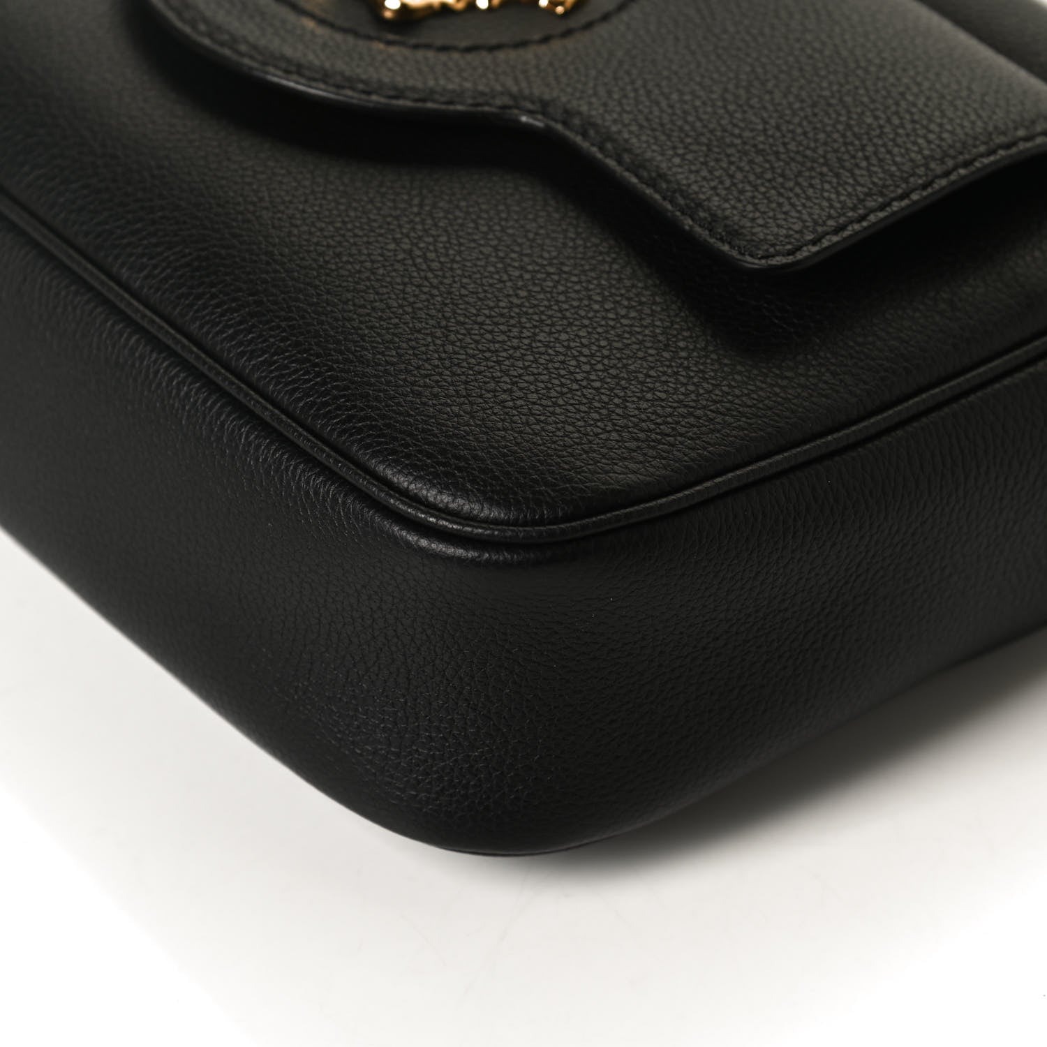 Versace Grained Calfskin Medusa Camera Bag Black 13 of 13
