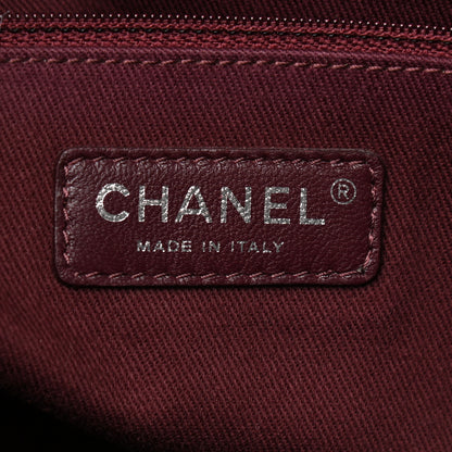 Chanel Calfskin Coated Canvas Quilted Tote Black 5 of 14
