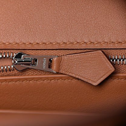Hermes Swift Epsom Tressage Birkin 35 Gold Bleu du Nord Bleu Indigo 17 of 33