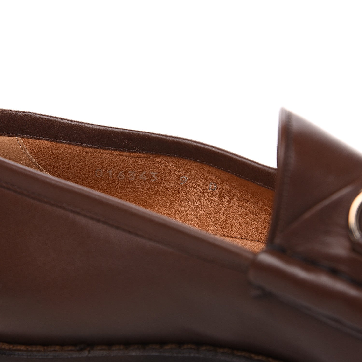 Gucci Laredo Calfskin Mens Horsebit Lug Sole Loafers 9 Brown 7 of 9
