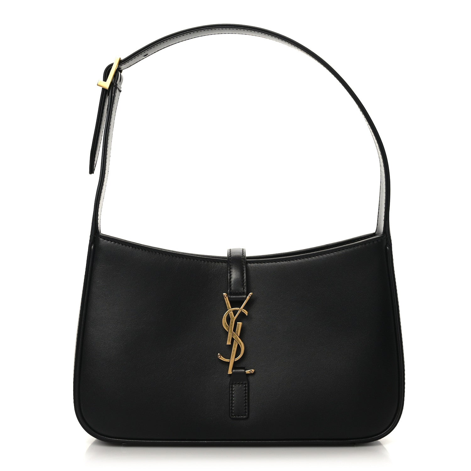 Saint Laurent Smooth Calfskin Le 5 A 7 Hobo Black 1 of 9