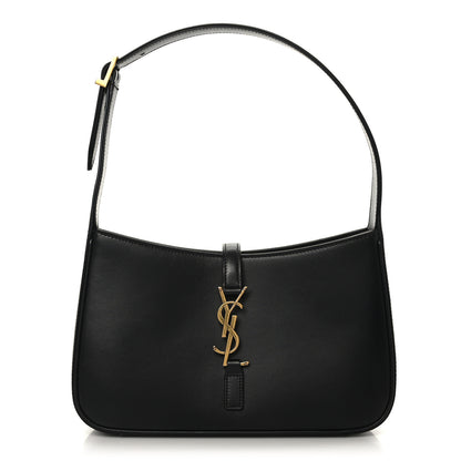 Saint Laurent Smooth Calfskin Le 5 A 7 Hobo Black 1 of 9