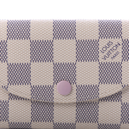 Louis Vuitton Damier Azur Rosalie Coin Purse Rose Ballerine 10 of 10