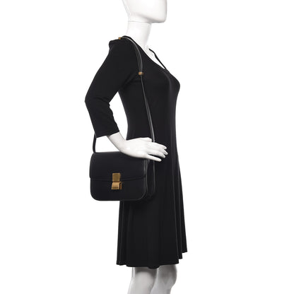 Celine Box Calfskin Medium Classic Box Flap Bag Black 2 of 11