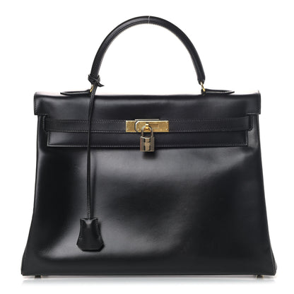 Hermes Box Kelly Retourne 35 Black 1 of 13