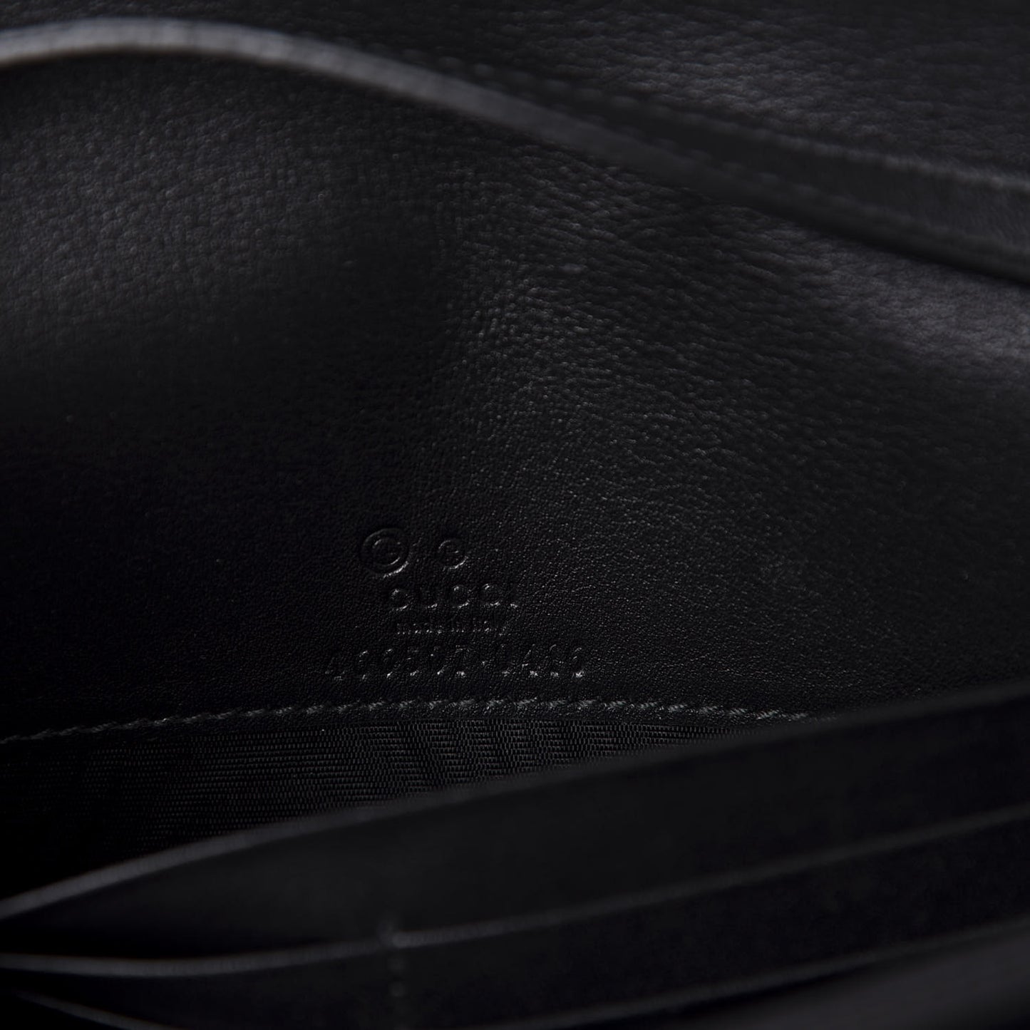 Microguccissima Crossbody Wallet Black