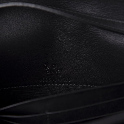 Gucci Microguccissima Crossbody Wallet Black 8 of 10