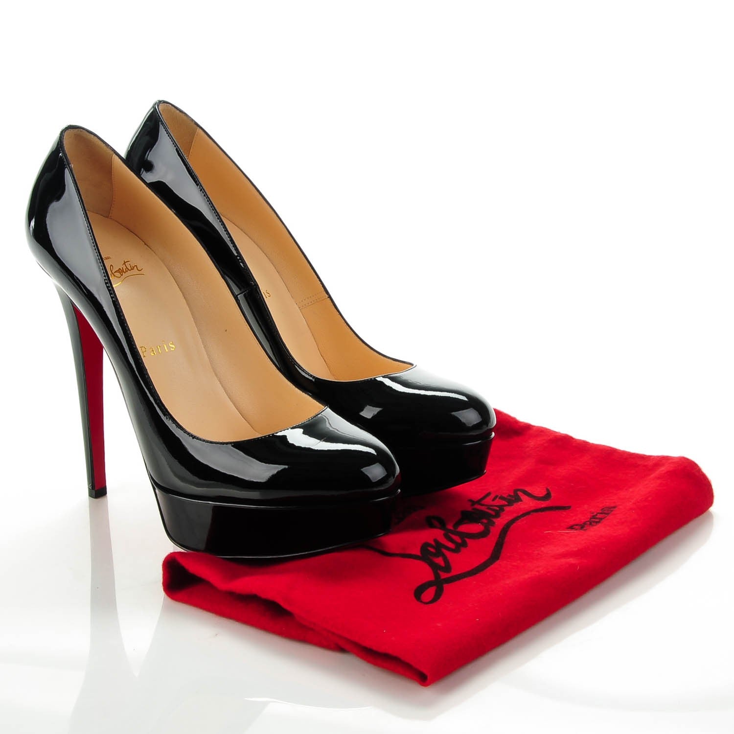 Christian Louboutin Patent Bianca 140 Pumps 39.5 Black 5 of 7