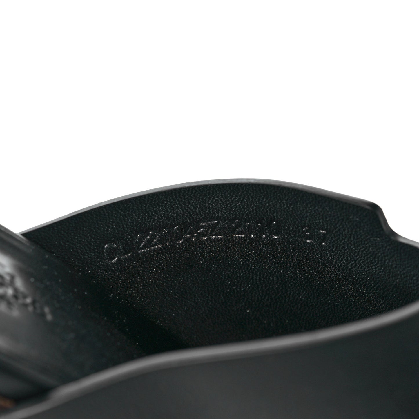 Calfskin Ellipse Sandals 37 Black