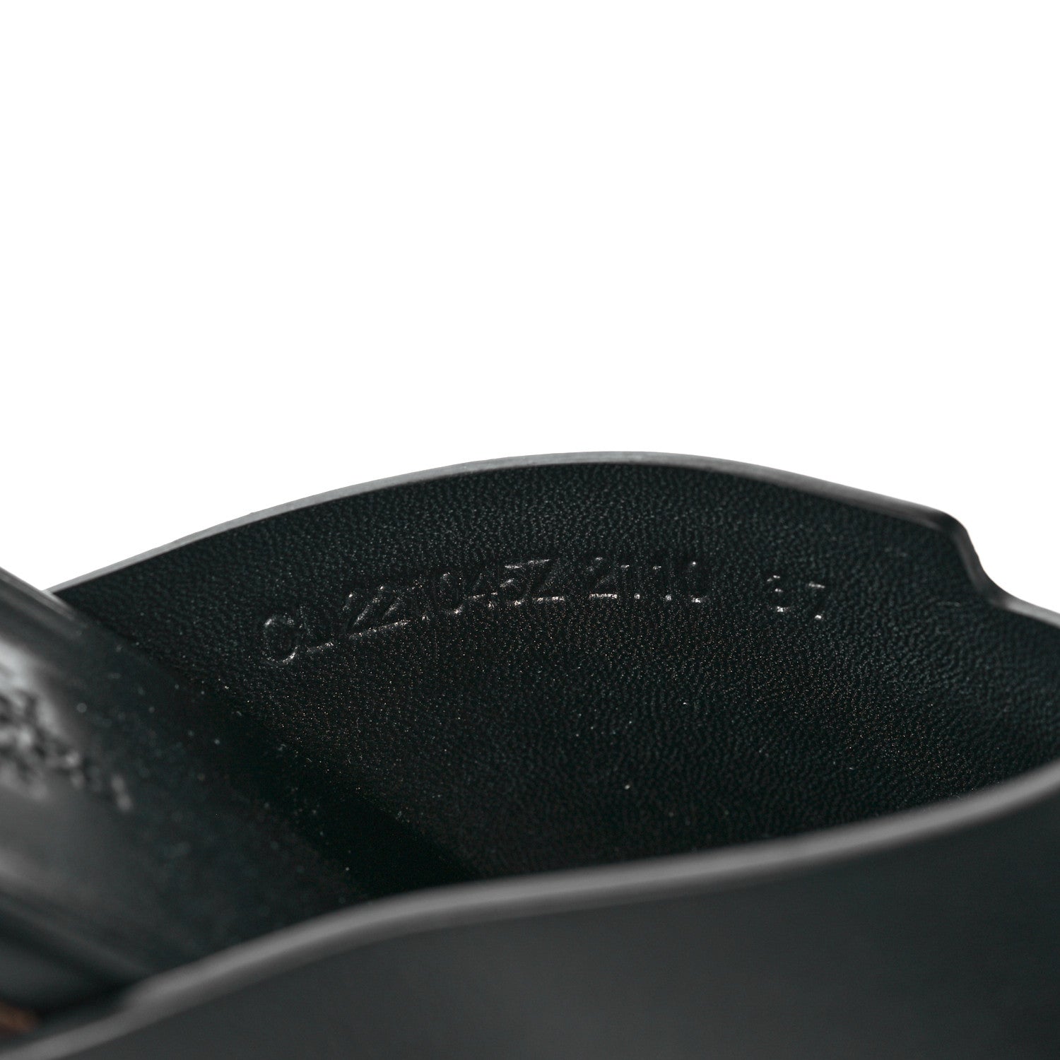 Hermes Calfskin Ellipse Sandals 37 Black 8 of 9