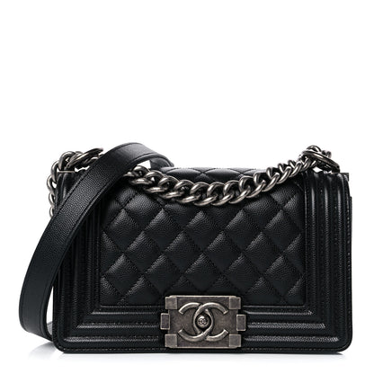 Chanel Caviar Quilted Small Boy Flap Black 1 of 10
